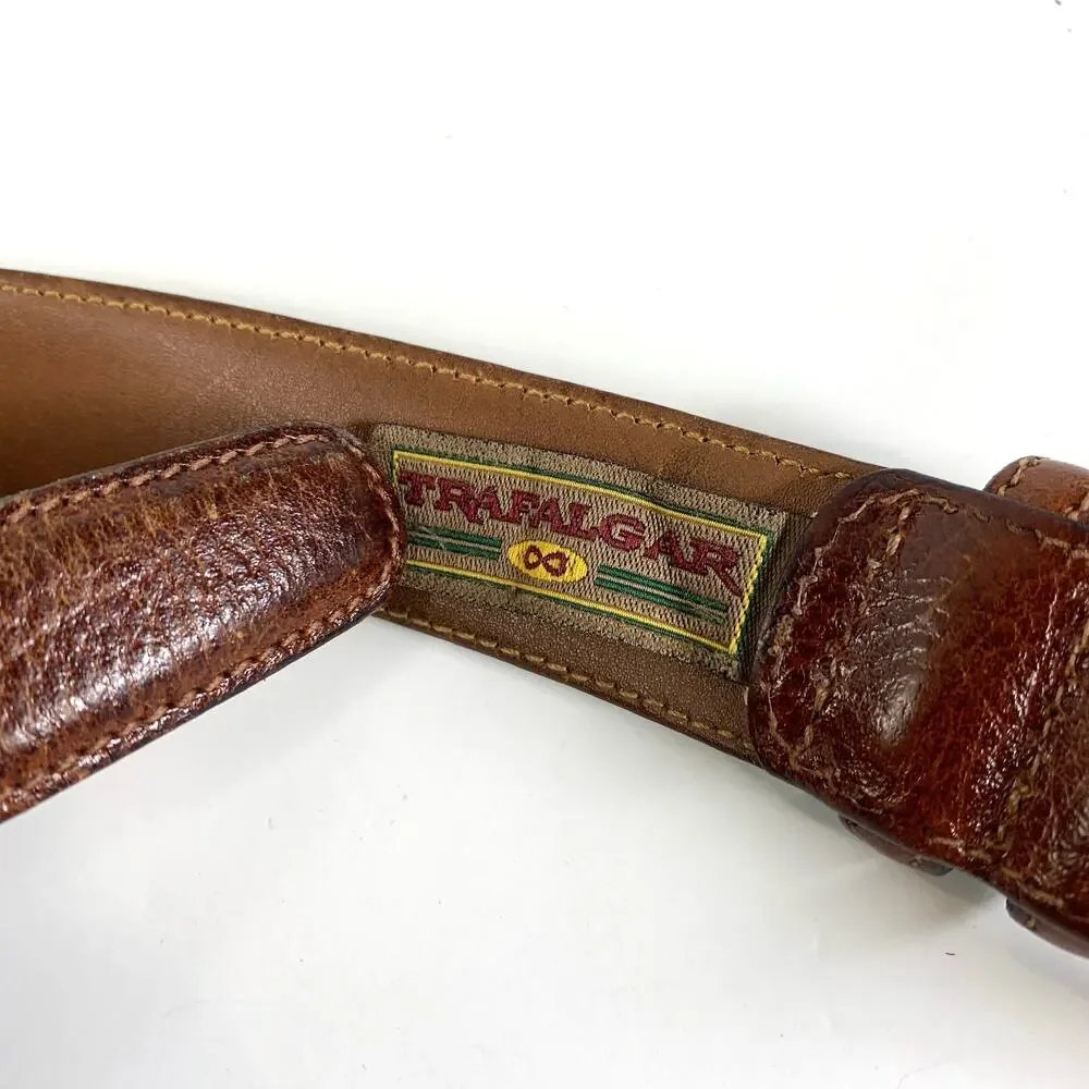 Trafalgar Leather Belt Classic Scotch Grain Tan Brown